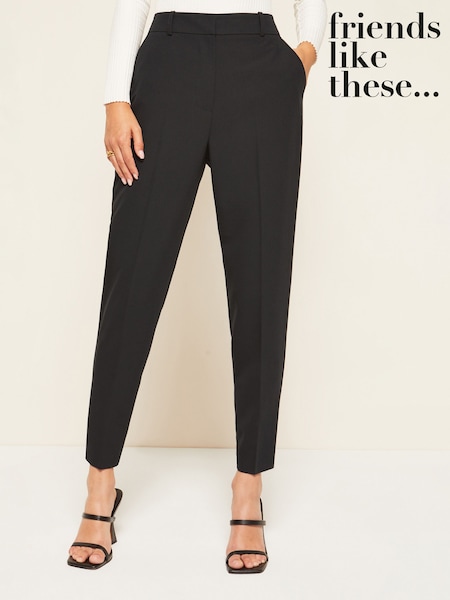 Friends Like These Black Petite Tailored Ankle Grazer Trousers (K35602) | €43