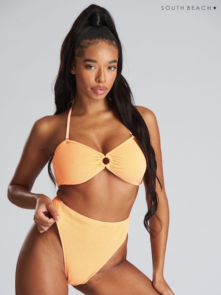 South Beach Textured Bandeau Bikini Set (K35989) | 15 €