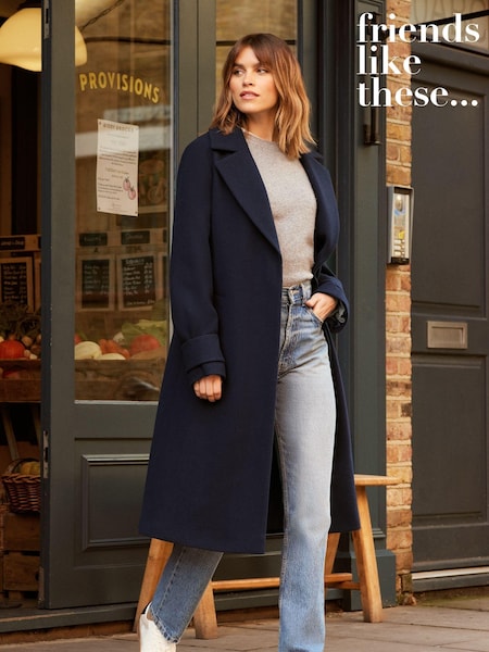 Friends Like These Longline Tailored Smart Coat (K37229) | ‏259 د.إ.‏