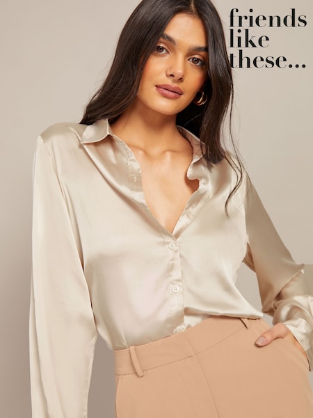 Friends Like These Satin Button Through Shirt (K38584) | 48 €