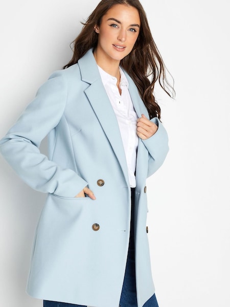 Long Tall Sally Blue Double Breasted Jacket (K38888) | €31