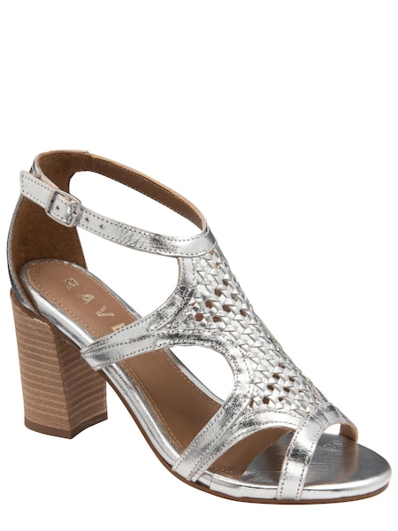 Ravel Handwoven Leather Block Heel Sandal (K39389) | €44