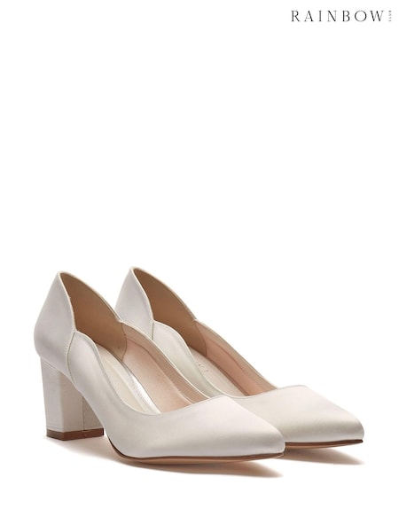 Rainbow Club Ivory Wide FIt Wedding Wide FIt Marie Satin Bridal Shoes (K40314) | €55