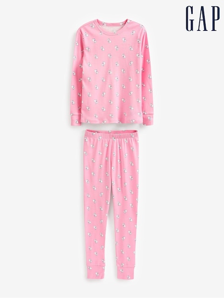 Gap Pink Bunny Print Long Sleeve Pyjamas (K40775) | €22.50