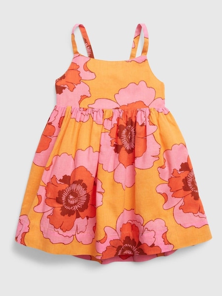 Gap Pink and Orange Floral Sleeveless Dress - Baby (K41104) | €12.50