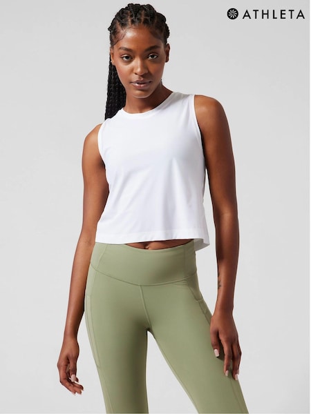 Athleta White Ultimate Muscle Tank Top (K41872) | €13.50