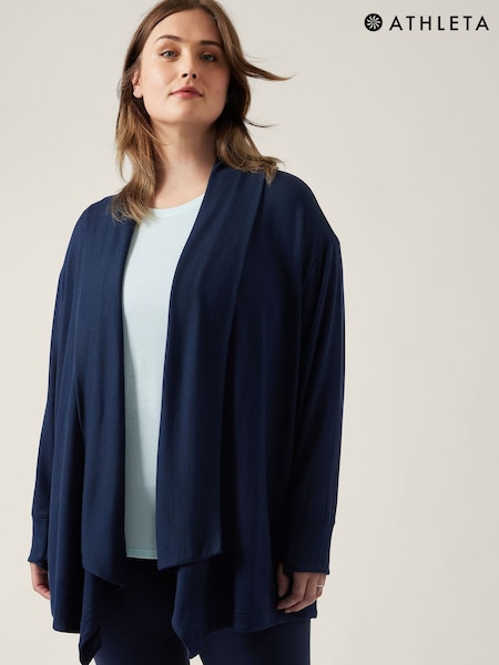 Athleta Blue Pranayama Restore Long Wrap Cardigan (K41909) | €105