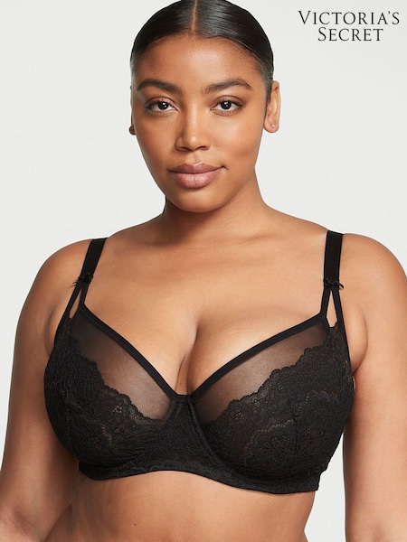 Victoria's Secret Black Balcony Lace Balcony Minimiser Bra (K42958) | €25