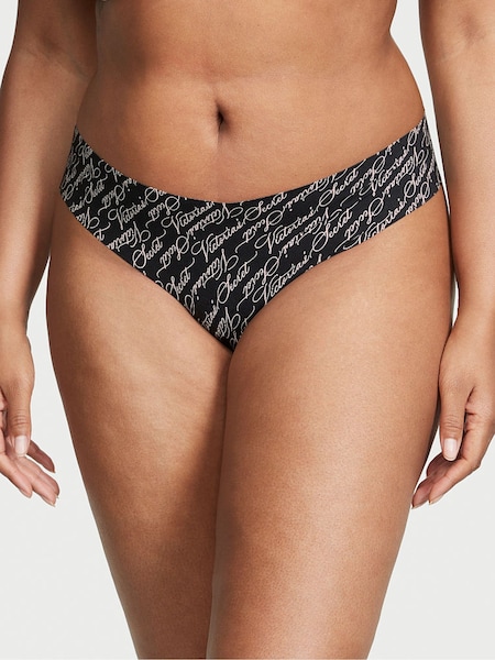 Victoria's Secret Black Victoria Script Print Knickers (K43663) | €10.50