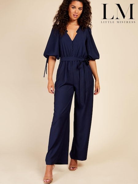 Little Mistress Button Detail Jumpsuit (K43718) | €36