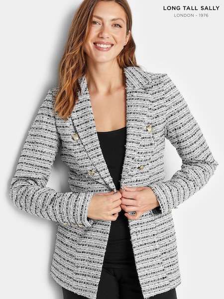 Long Tall Sally Black Boucle Blazer (K45275) | €26
