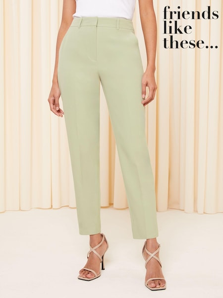 Friends Like These Sage Green Tailored Ankle Grazer Trousers (K45376) | €18