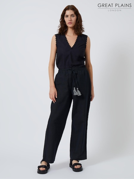 Great Plains Black Spring Drawstring Trouser (K45865) | €34