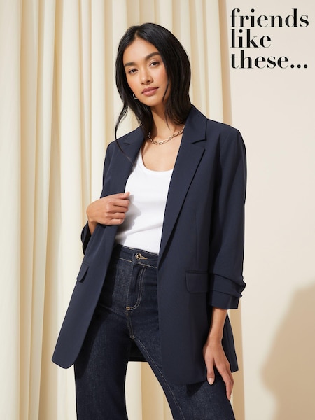 Friends Like These Blue Edge to Edge Tailored Blazer (K46173) | € 34