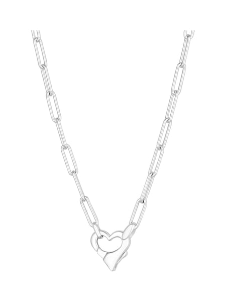 Simply Silver Sterling Silver Open Heart Closure Necklace (K46858) | €65