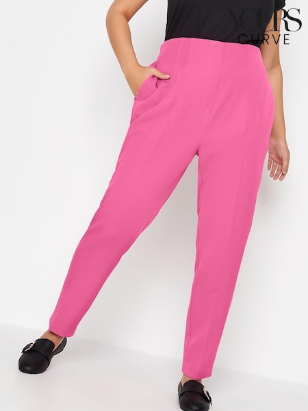 Yours Curve Pink Tapered Trouser (K47436) | €10