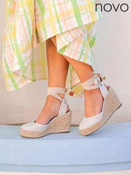 Novo Nude Regular Fit Buenos Aries Espadrille Wedge Sandal (K47684) | €22.50
