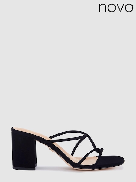 Черный - Novo Nia Block Heel Mule (K47702) | €20