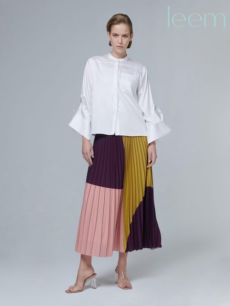 leem Cream Wide-Sleeve Poplin Shirt (K50878) | €69