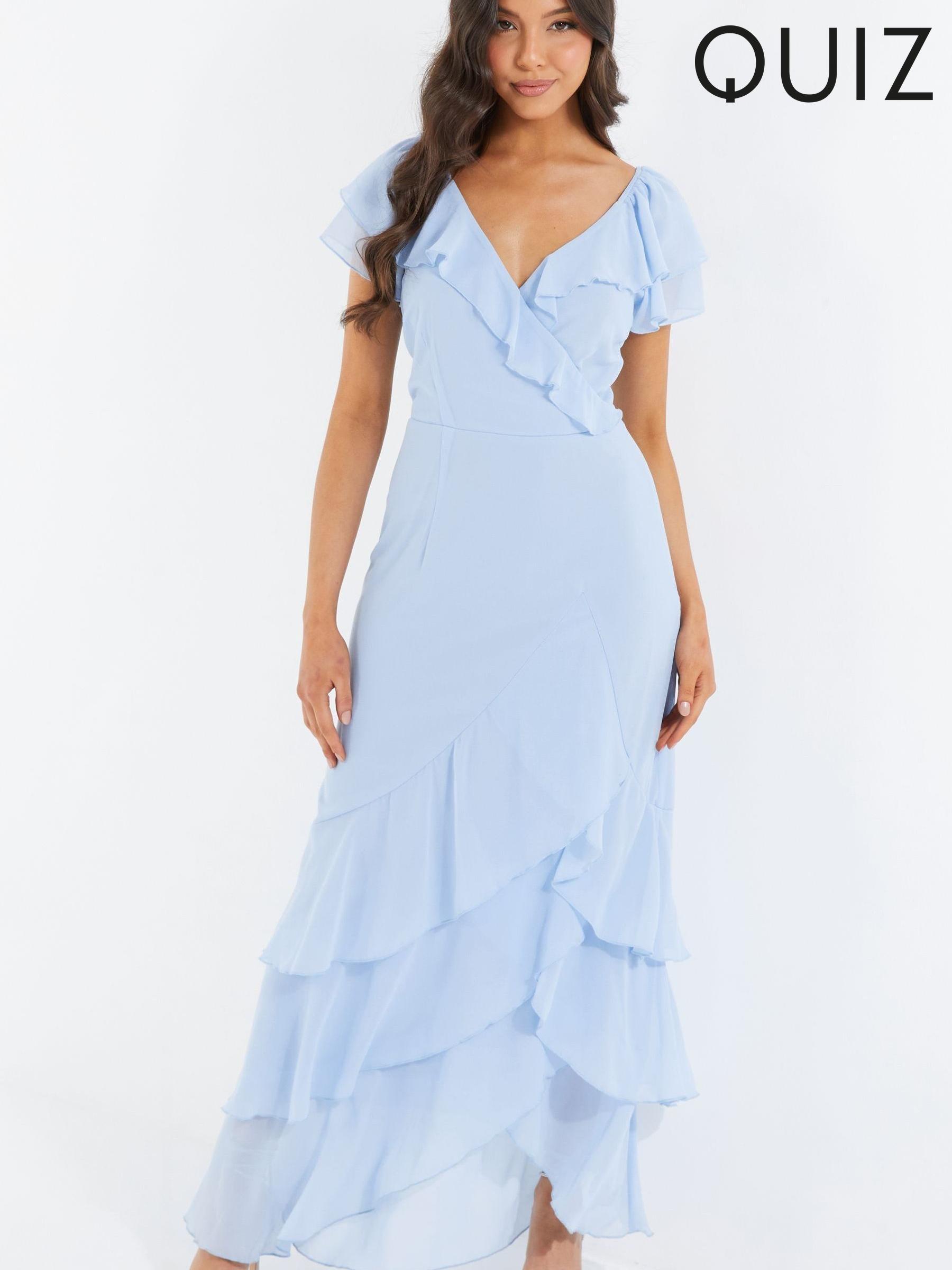 Quiz blue maxi dress clearance