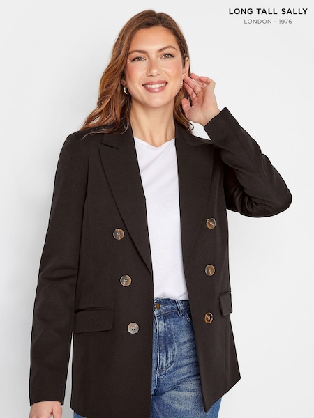 Черный - Long Tall Sally Double Breasted Blazer (K51834) | €29