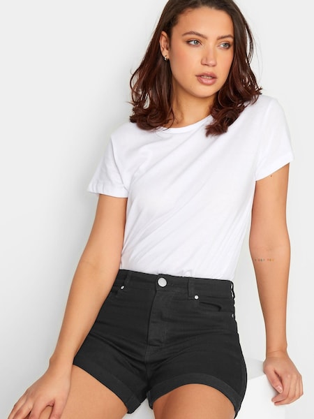 Черный - Long Tall Sally Turn Hem Mom Short (K52047) | €16
