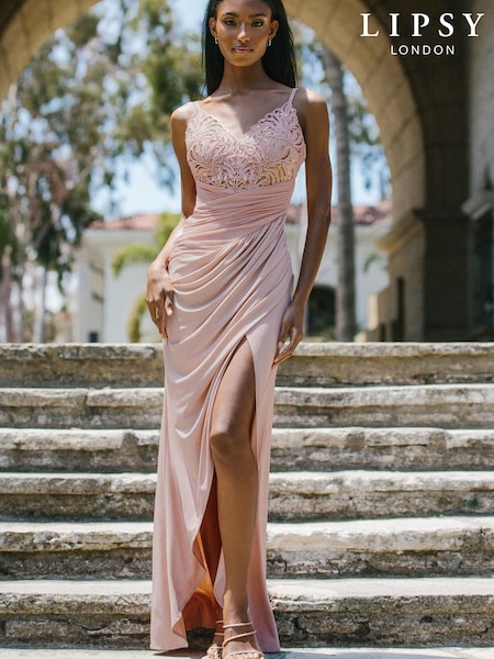 Lipsy Applique Lace Cami Summer Maxi Dress (K52551) | 51 €