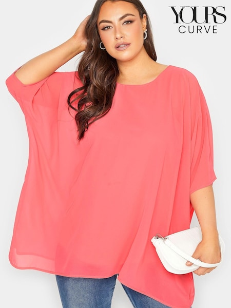 Оранжевый - Yours Curve London Cape Blouse (K53166) | €15