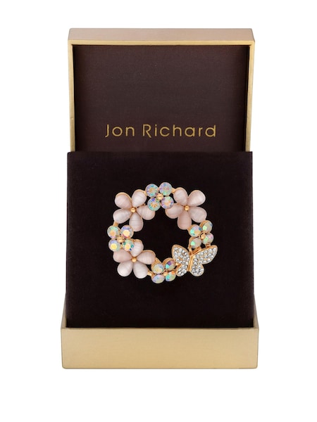 Jon Richard Flower And Butterfly Wreath Brooch (K55197) | € 13