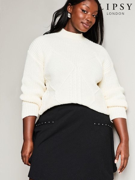Lipsy Black Curve Flippy Mini Skater Skirt (K55327) | €7