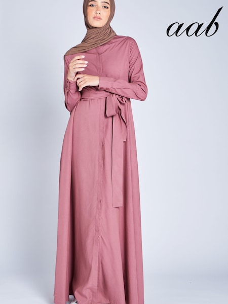 Aab Pink Shirted Maxi Dress (K55684) | €38