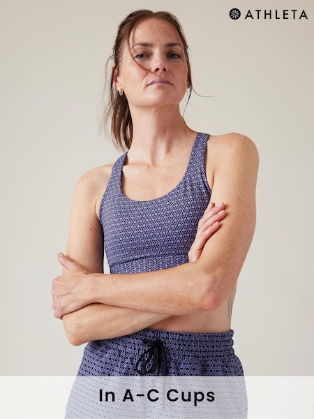 Athleta Blue Print A-C Cup Ultimate Ease Medium Impact Sports Bra (K56153) | €18