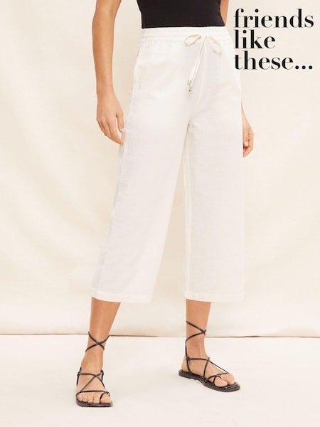 Fildeș alb - fustă pantalon largă din in Friends Like These Bluze tip bustieră (K56661) | 85 LEI