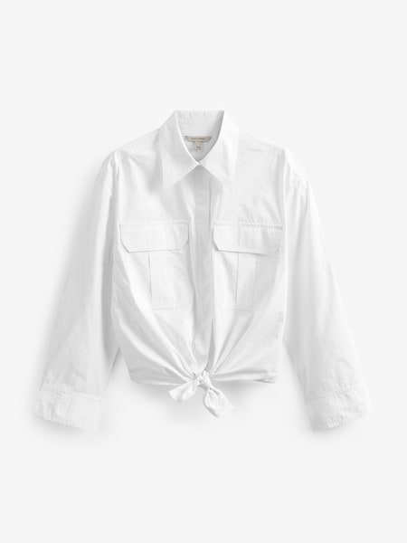 Banana Republic White Tessa Oversized Utility Shirt (K57110) | €36