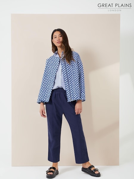 Great Plains Navy Blue Aspen Quilting Reversible Jacket (K57205) | €73