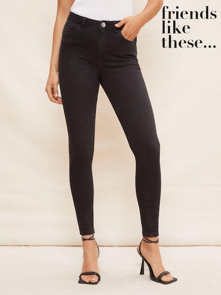 Friends Like These Black Midrise Contour Jeans (K57614) | €19