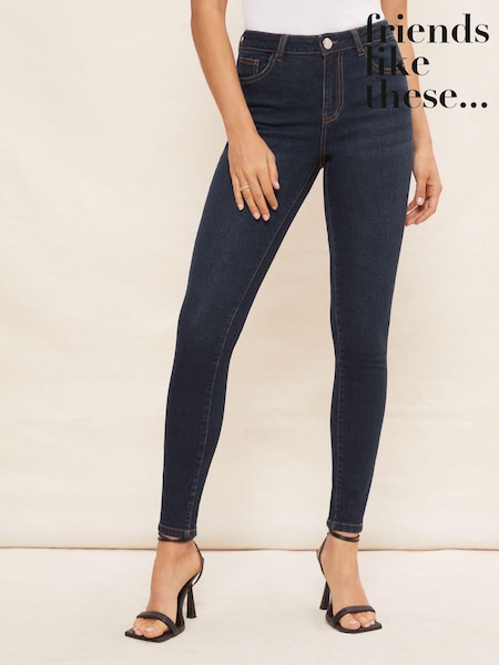 Friends Like These Dark Blue Midrise Contour Jeans (K57618) | € 18