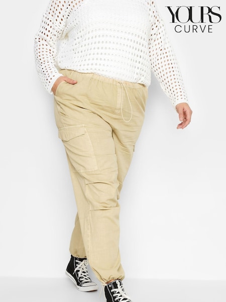 Yours Curve Neutral Parachute Cargo Trouser (K58120) | €16.50