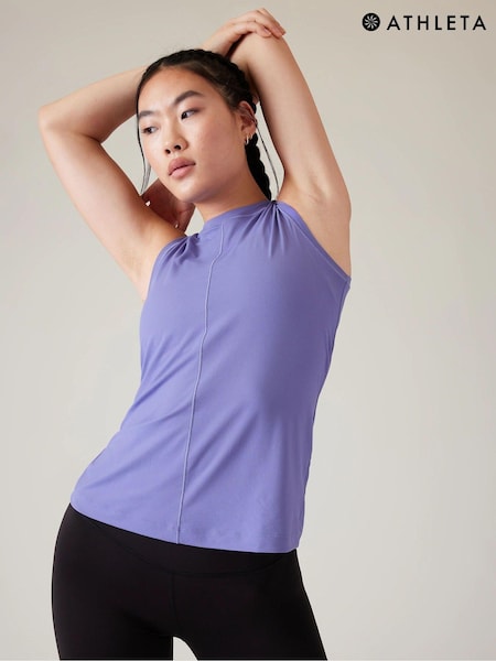 Athleta Purple High Neck UPF Mesh Tank (K59023) | €10