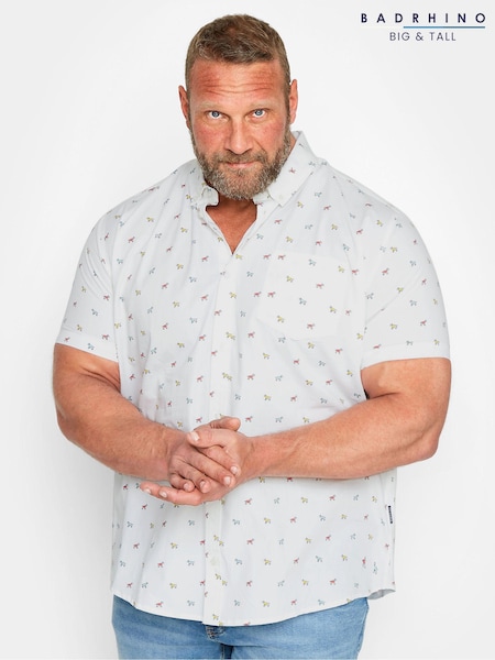 BadRhino Big & Tall White Poplin Shirt (K60444) | €14