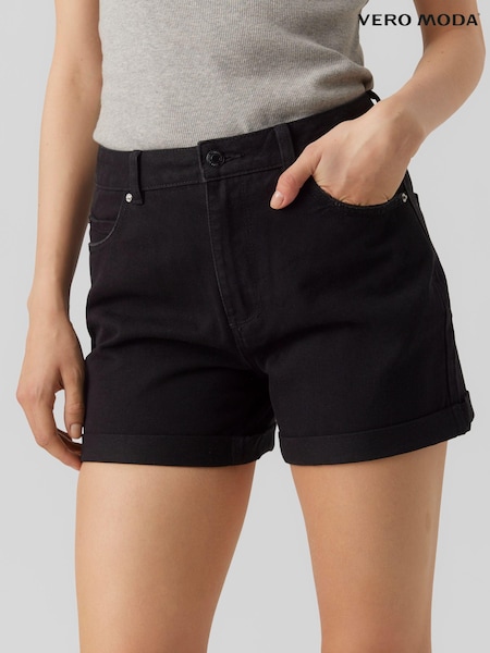 VERO MODA Black Mom Denim Shorts (K60794) | €8