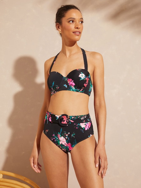 V&A | Love & Roses High Waist Ring Detail Bikini Bottom (K61046) | 78 LEI