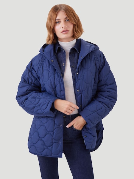 Kaldtvaer Navy Narvik Onion Quilted Padded Jacket (K61226) | €52
