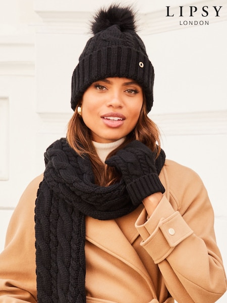 Lipsy Cosy Cable Bobble Hat (K61914) | € 7