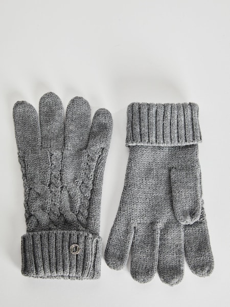 Gris - Gants Lipsy Cosy en câble (K61916) | € 5