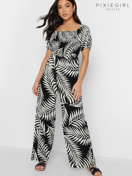 PixieGirl Petite Black Wide Leg Jumpsuit (K62306) | €22.50
