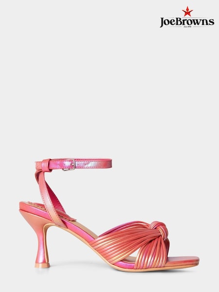 Joe Browns Coral Pink Sunset In Bali Strappy Shoes (K62490) | €15