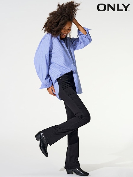 ONLY Black High Waisted Stretch Flare Jeans (K63142) | €7