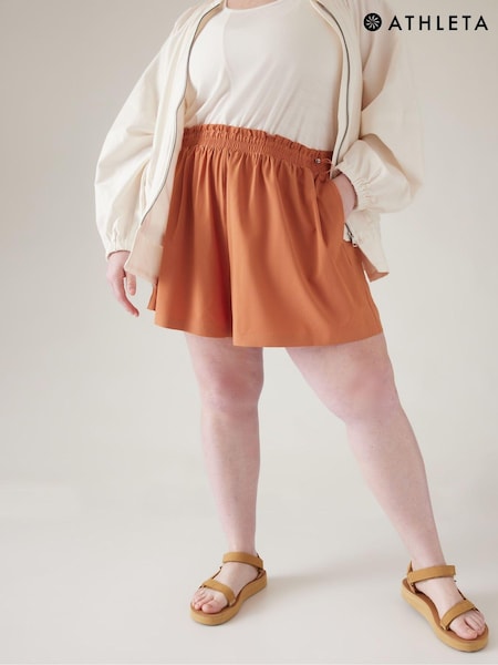 Athleta Orange Alicia Keys Enlighten Up Flutter Shorts (K63502) | €5.50
