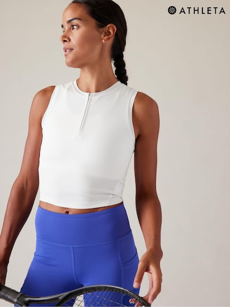 Athleta White Advantage Tank Sports Vest (K64001) | €22.50